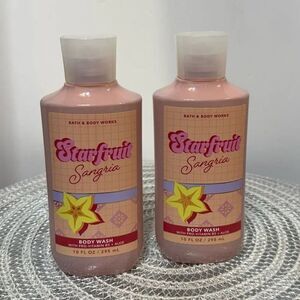 BBW Starfruit Sangria Body Wash Set of 2 NWT